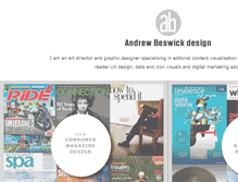 Tablet Screenshot of andrewbeswickdesign.com